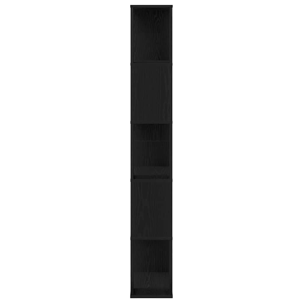 Bookcase Black oak 45 x 23.5 x 162.5 cm Engineered wood